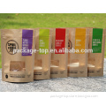 250g stand up kraft bag with window (free mold charge for window)